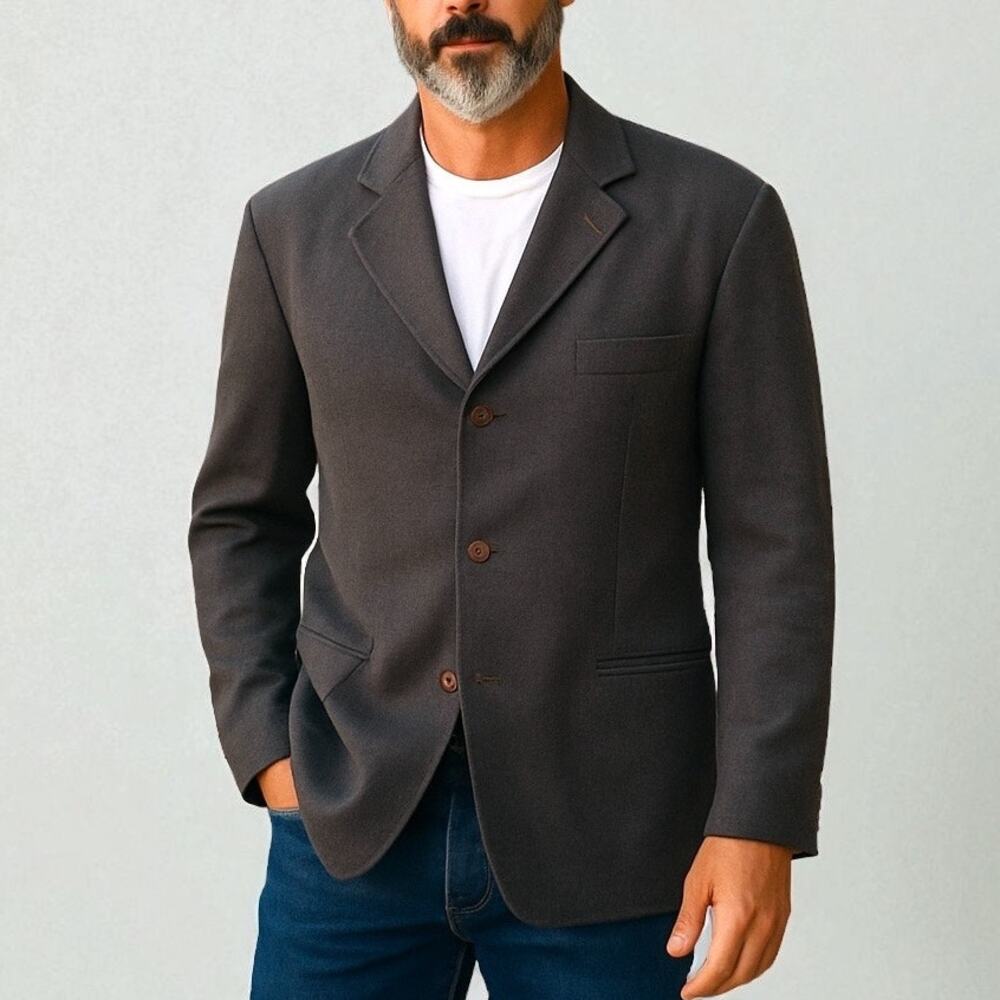 Armani Collezioni Brown Velvet Blazer EUC